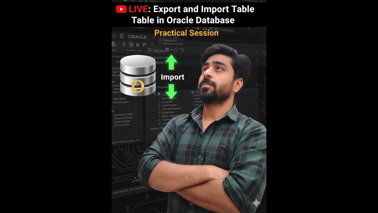 🔴 LIVE: EXPDP & IMPDP Table Level Backup and Restore in Oracle