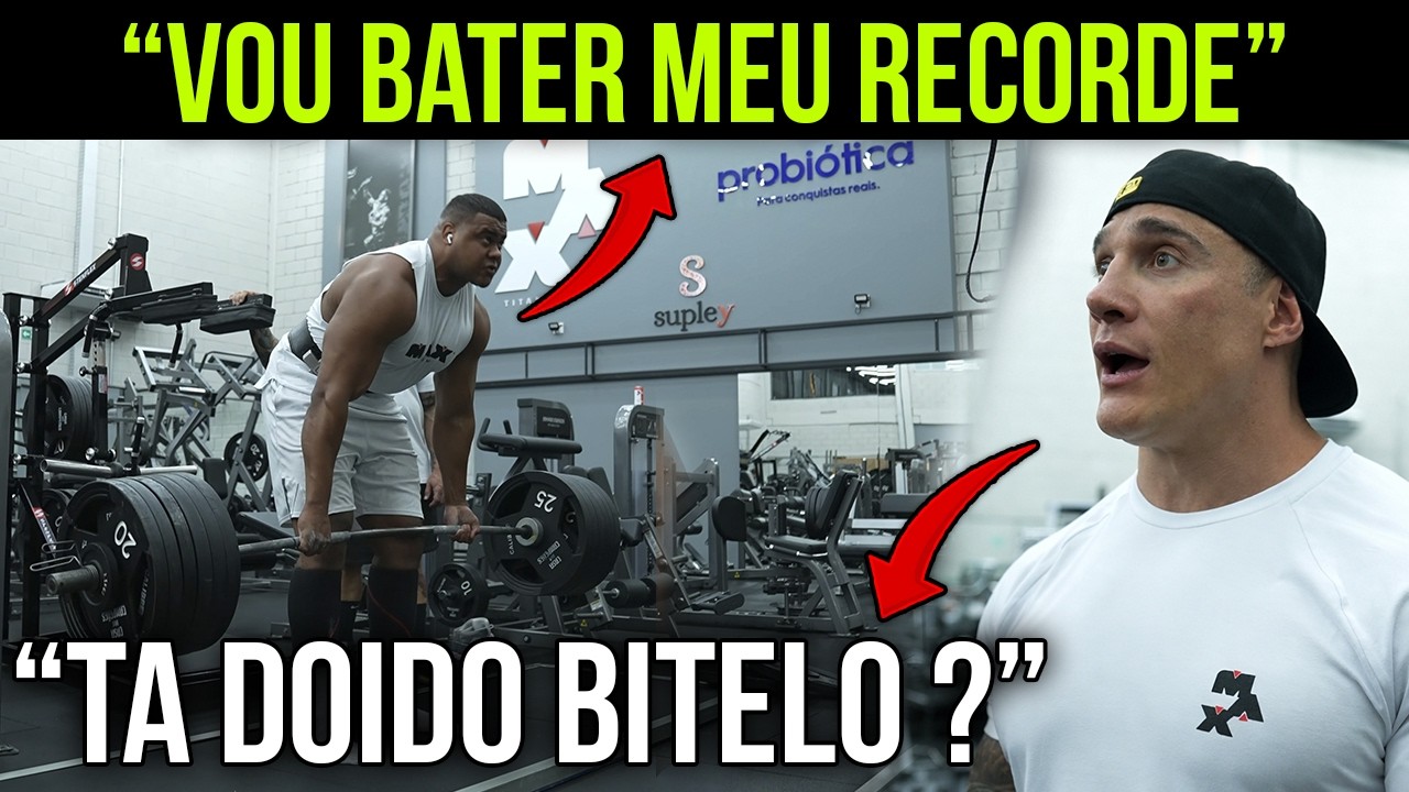 URGENTE! BITELO PUXOU O PESO DO RECORDE DA COLÔMBIA NO TREINO COM GIGA
