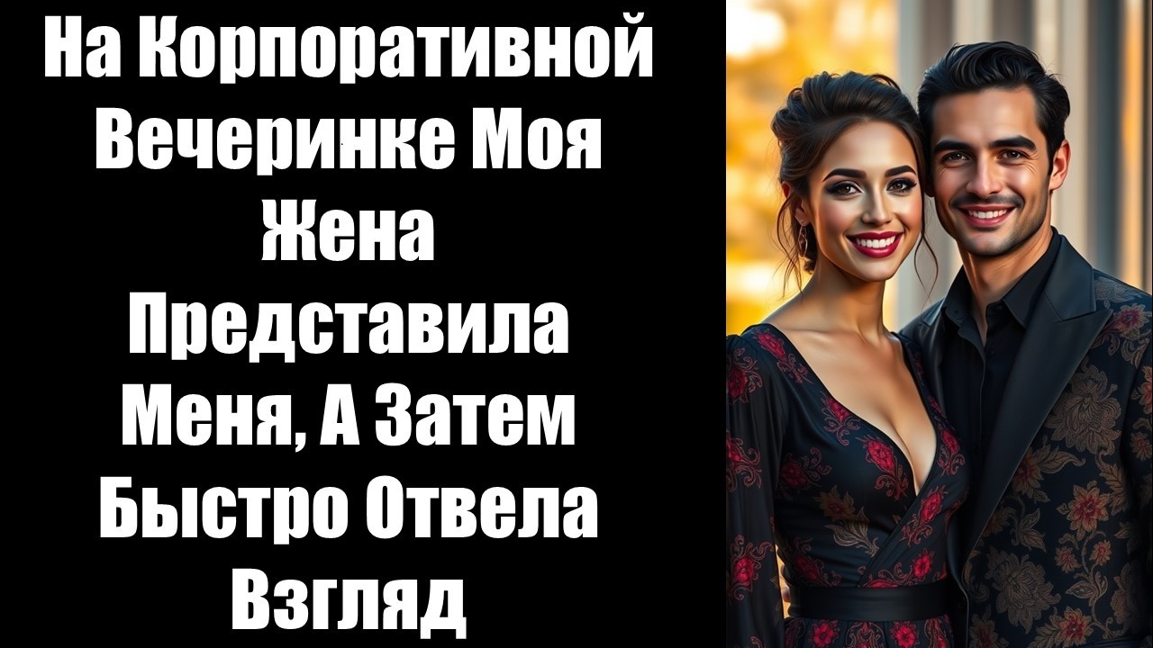 На Корпоративной Вечеринке Моя Жена Представила Меня, А Затем Быстро Отвела Взгляд
