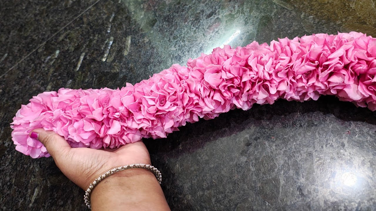 How to make Flower garland |DIY||poo malai