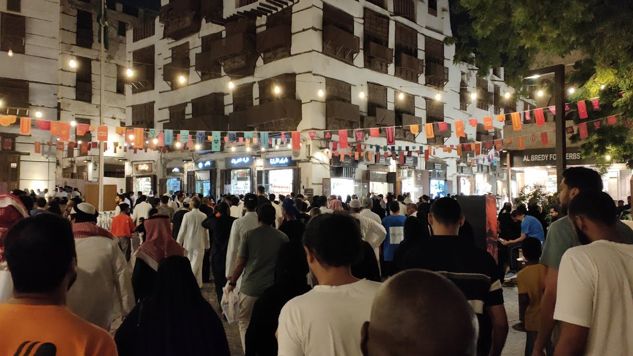 البلد برحة نصيف سوق علوي سوق باب مكة جدة التاريخية ليالي رمضان 14/9/1446_14/3/2025 مدينة جدة 