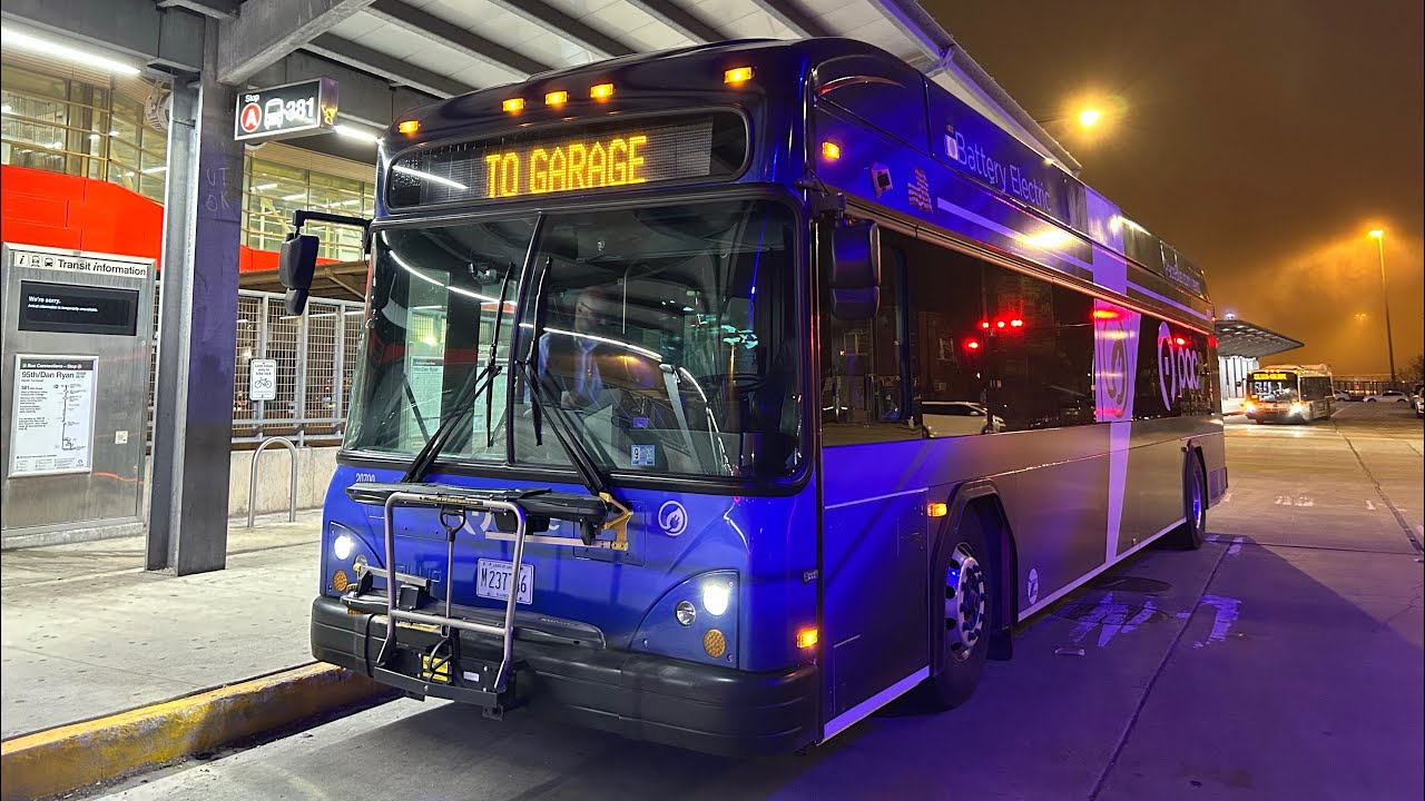 Pace Bus: 2025 Gillig Advantage Low Floor Plus EV #20700 @ 95th Dan Ryan Station