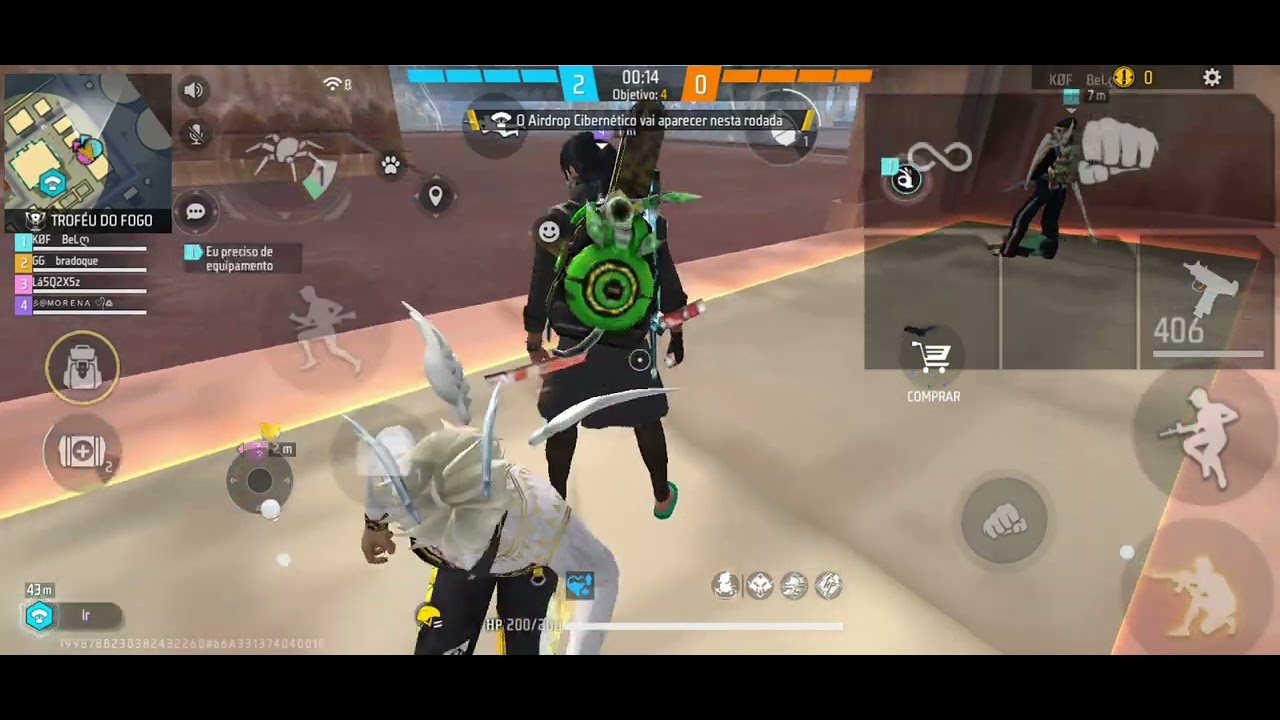 Jogando freefire dando só capa ☠️ deixa o like e se escreve no canal