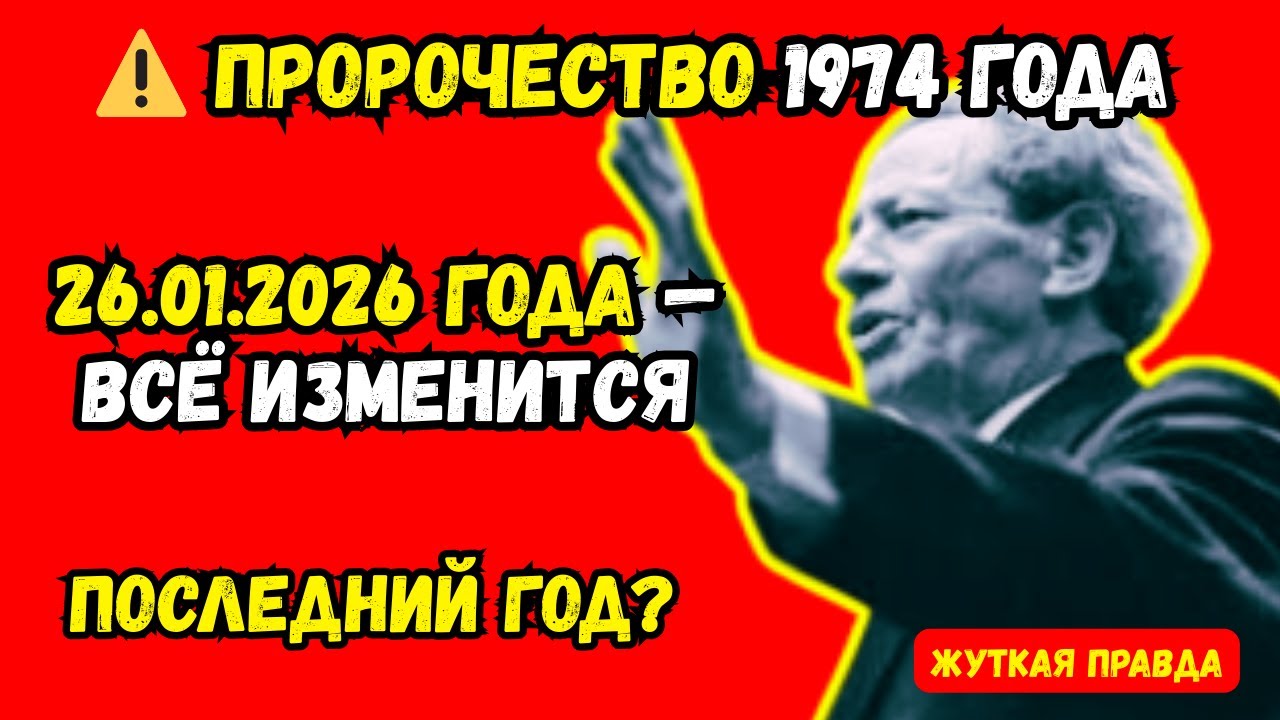 ⏰ ДО СУДНОГО ДНЯ ОСТАЛСЯ МЕСЯЦ! Что Мессинг увидел на 26 февраля 2026?