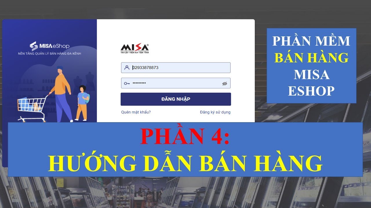 Phần 4: Hướng dẫn bán hàng trên phần mềm MISA eShop