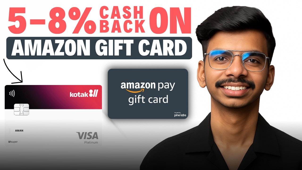 8% Cashback on Amazon Gift Card | 8% Cashback Kotak Super Debit Card | #kotak811super #sbicashback