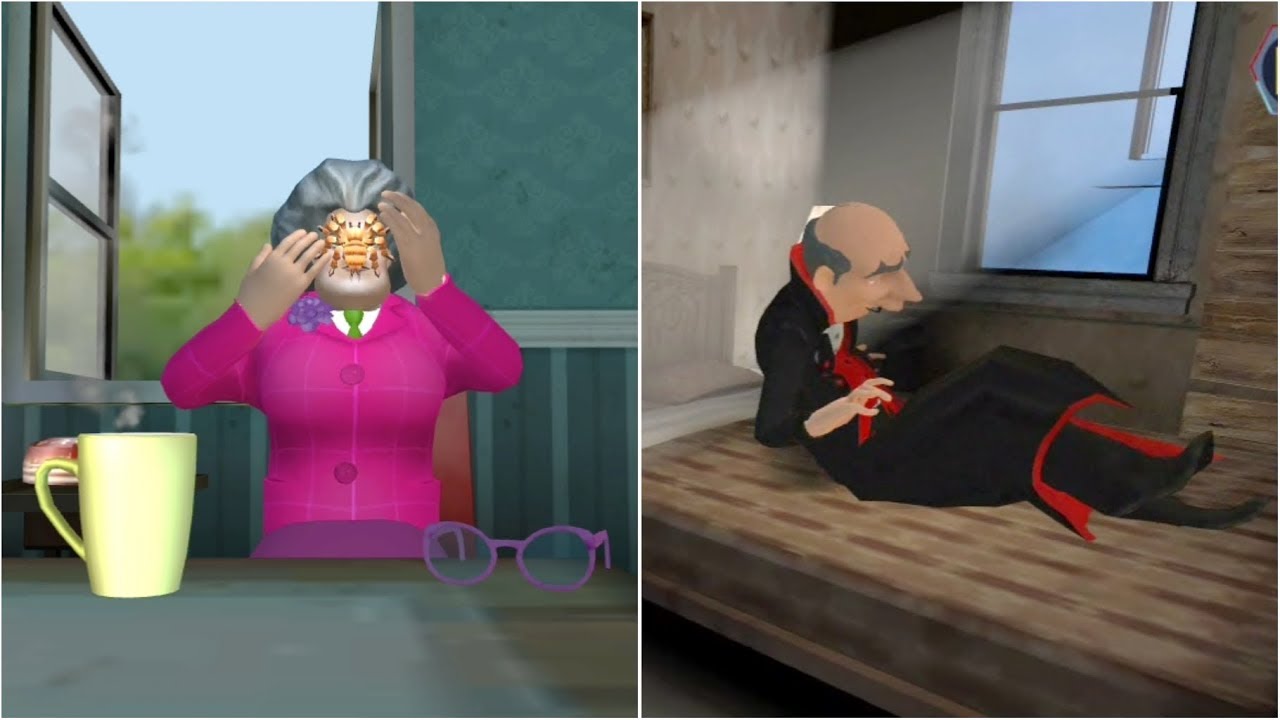 Scary Teacher Spider Prank And Scary Vampire Sunlight Prank