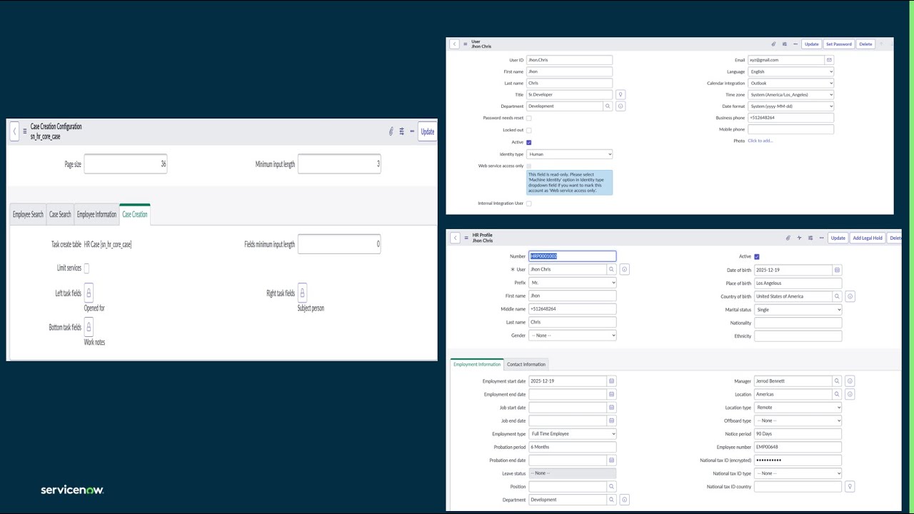 Обучение ServiceNow HRSD – Часть 4 | Настройка профиля пользователя, профиля HR и создания обращений