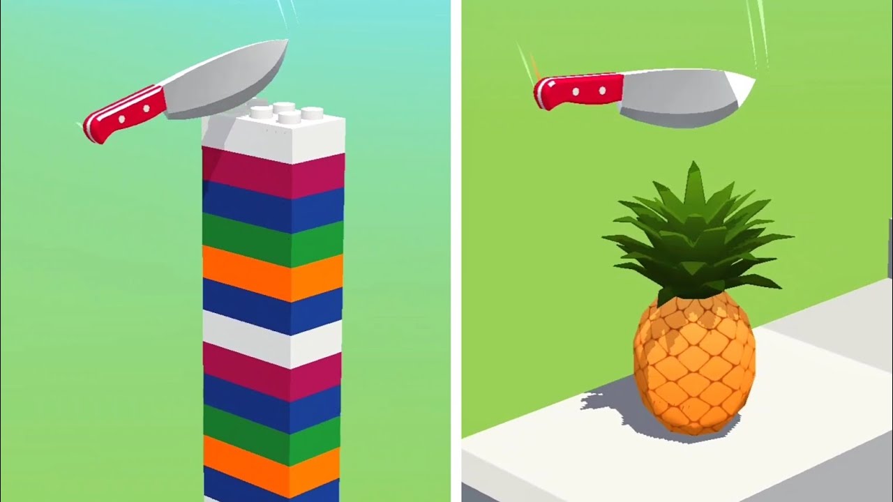 Slice It All Game! Satisfying and Relaxing ASMR Slicing Videol