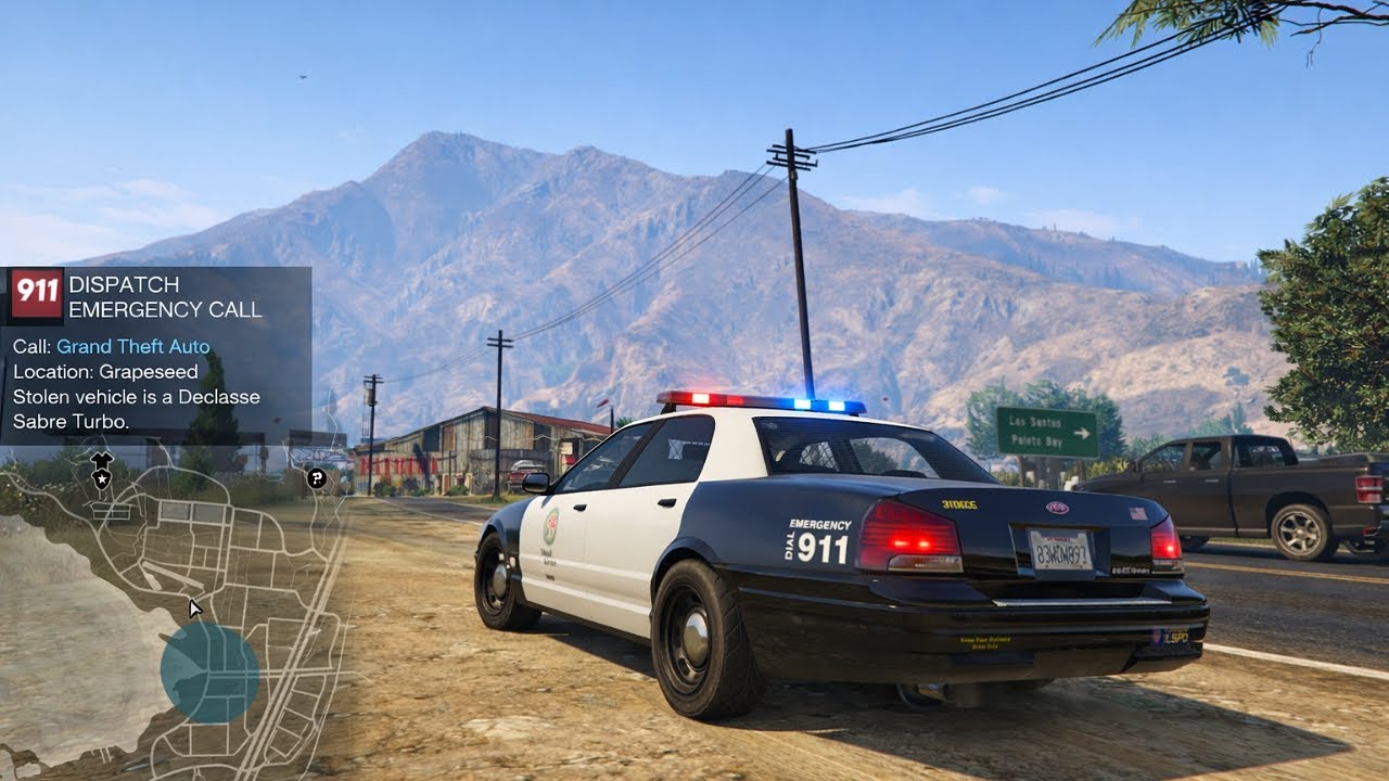 LSPDFR GTA 5. Realistic cop mission.