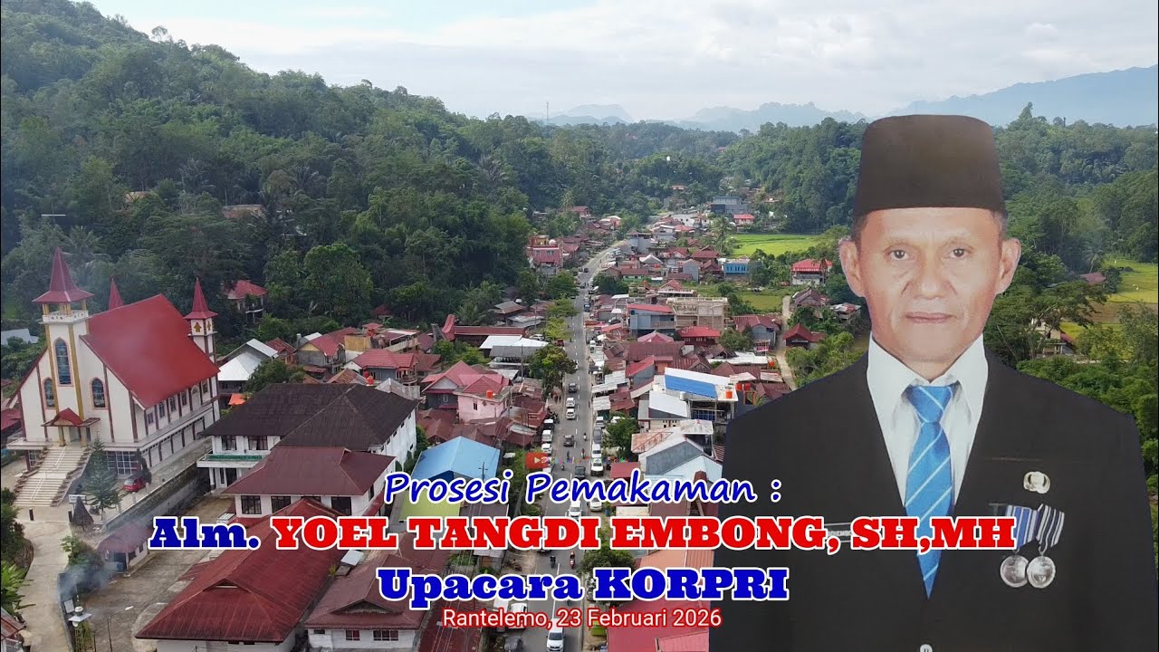 Upacara KORPRI Kadis Kependudukan dan Catatan Sipil Toraja Utara Alm. YOEL TANGDI EMBONG, SH,MH
