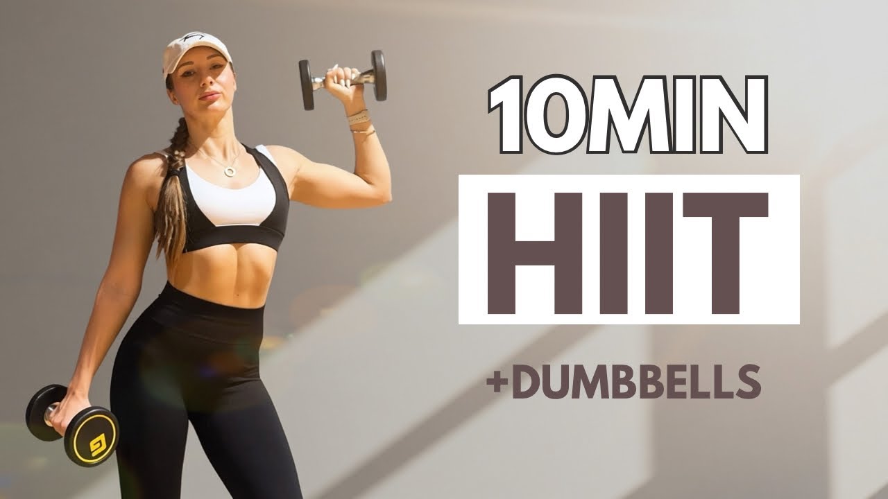 10 MIN HIIT Workout with Dumbbells | Intermediate to Advanced