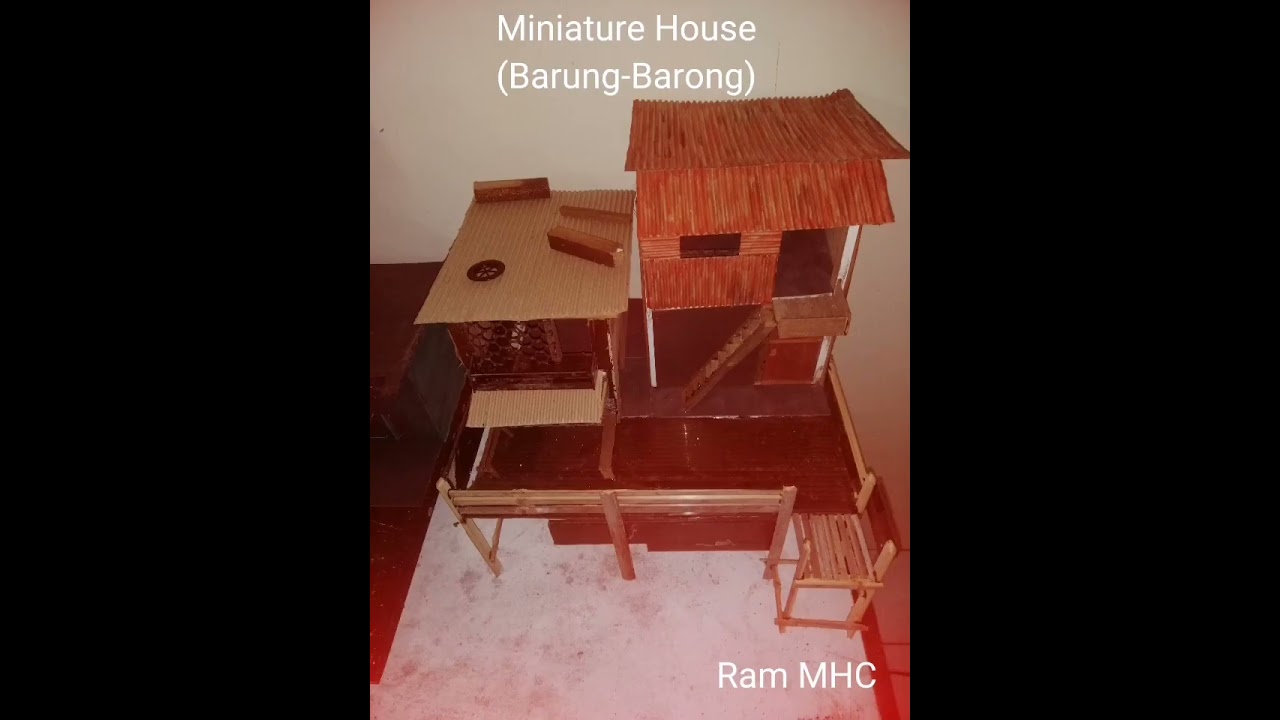 Miniature house Barung-Barong DIY Spot In The Water 