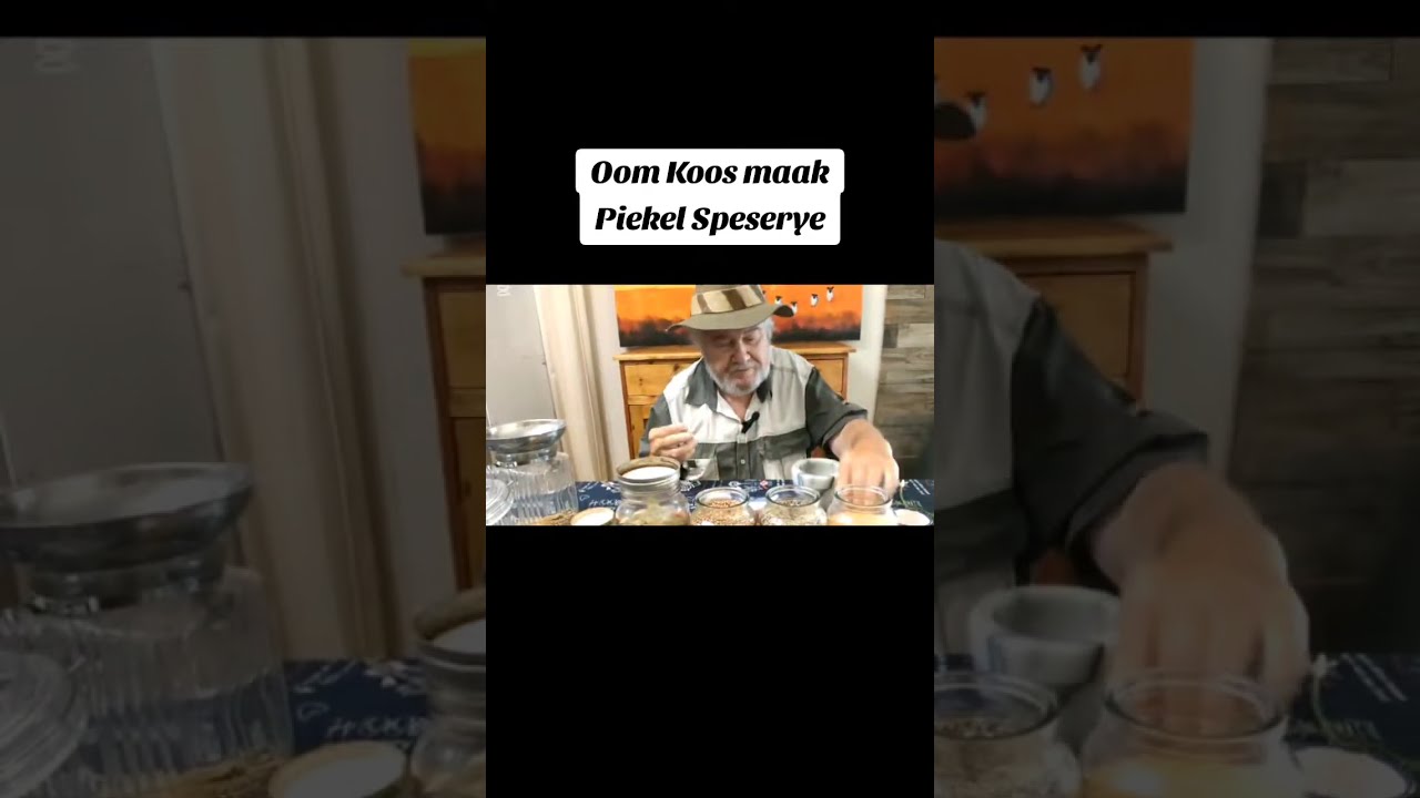 Oom Koos maak Piekel Speserye