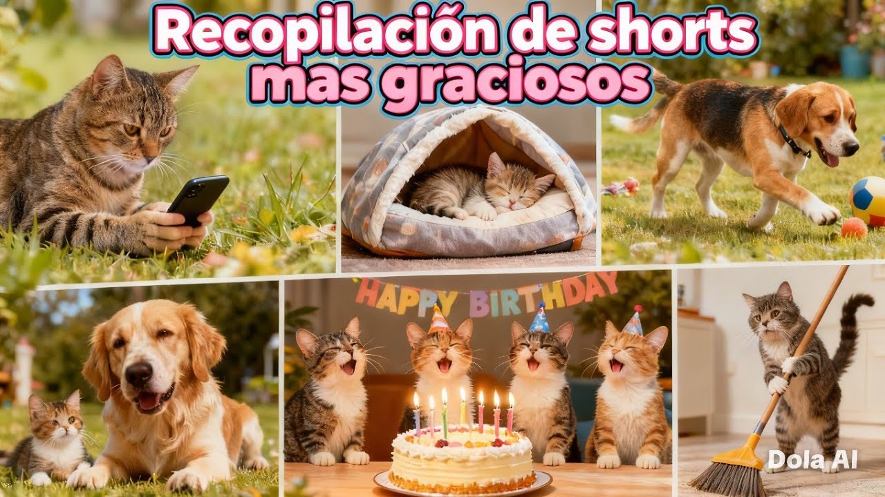 Recopilacion de shorts de gatos tiernos y graciosos.