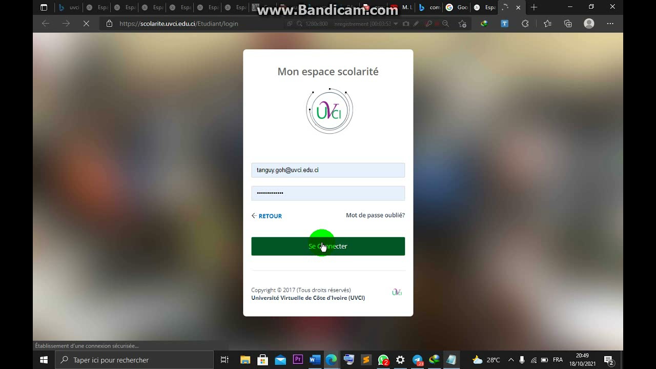 Comment connecter a son Compte institutionnel UVCI  sur GMAIL ? Part 1
