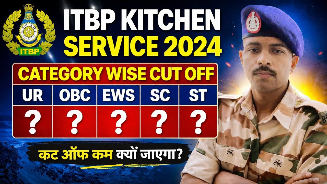 ITBP kitchen Service Update| ITBP kitchen Service Cut Off 2024|ITBP Kitchen Service Exam Date update