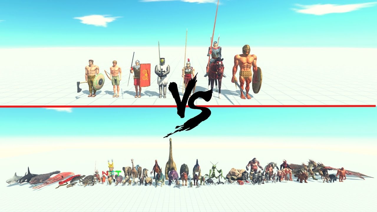 Ancient Humans Vs All Units ARBS | Animal Revolt Battle Simulator