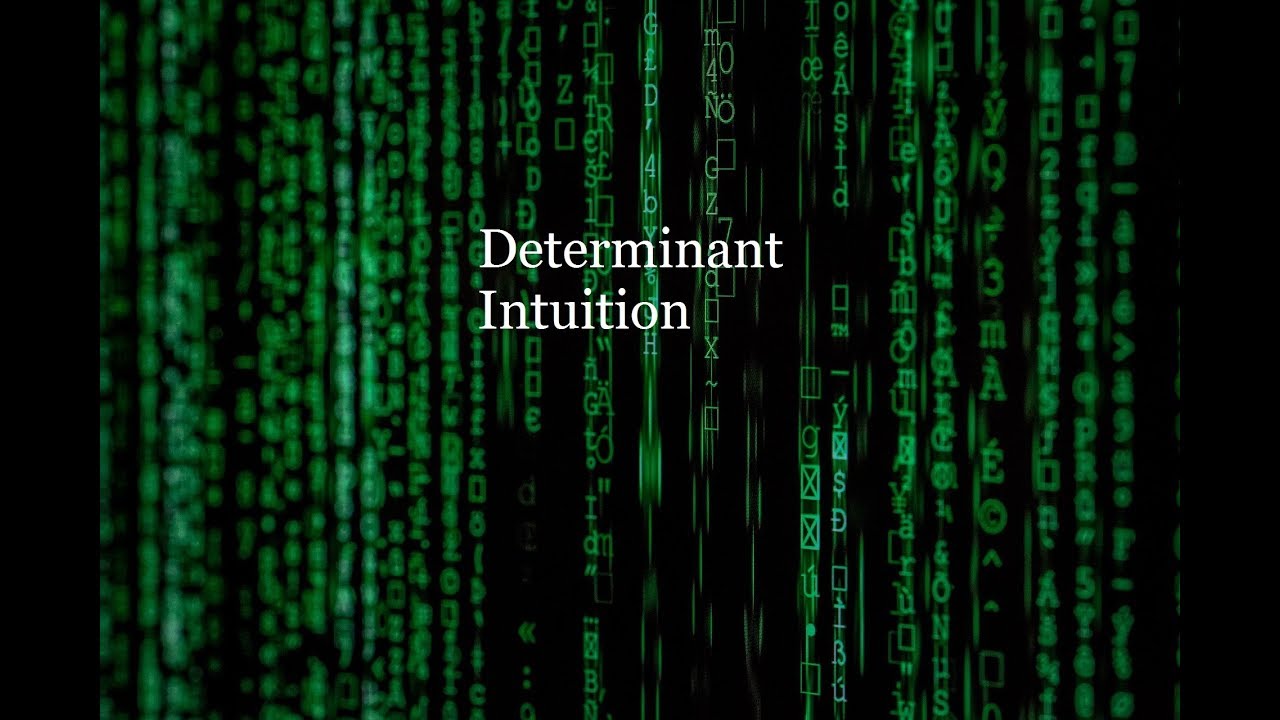Math for Machine Learning | 10a Determinant Intuition