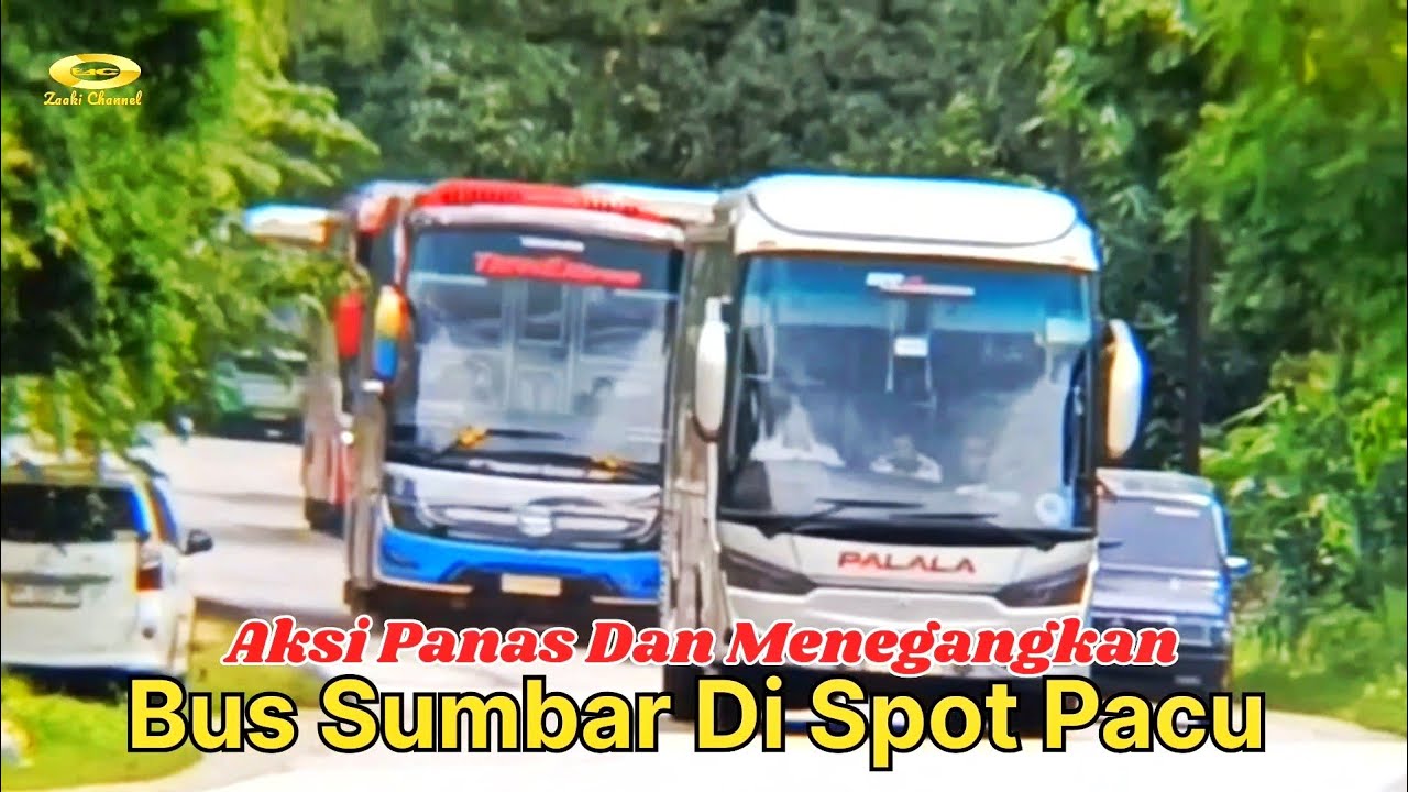 AKSI PANAS DAN MENEGANGKAN BUS SUMBAR MENUJU RANTAU DI SPOT PACU MENJELANG RAMADHAN 1447 H