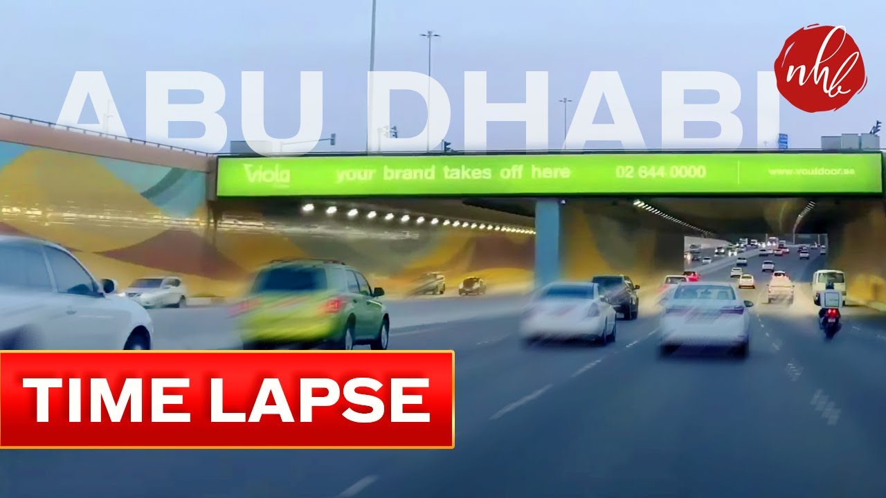Abu Dhabi Roads -Time Lapse | Electra Street to Al Wathbah Timelapse