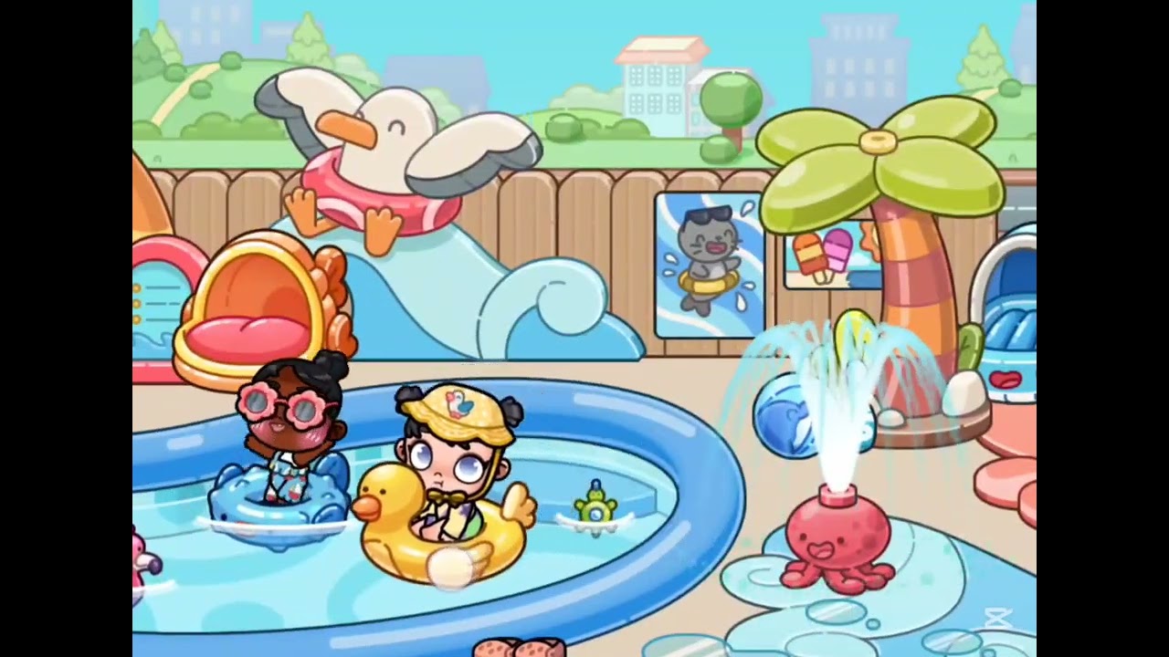 Playing in a waterpark💫🌸