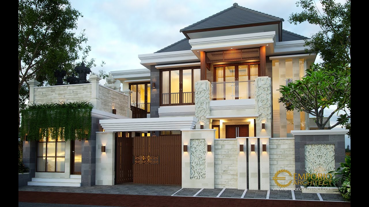 Jasa Arsitek Desain Rumah Villa Bali Tropis Ibu Citra di Denpasar, Bali
