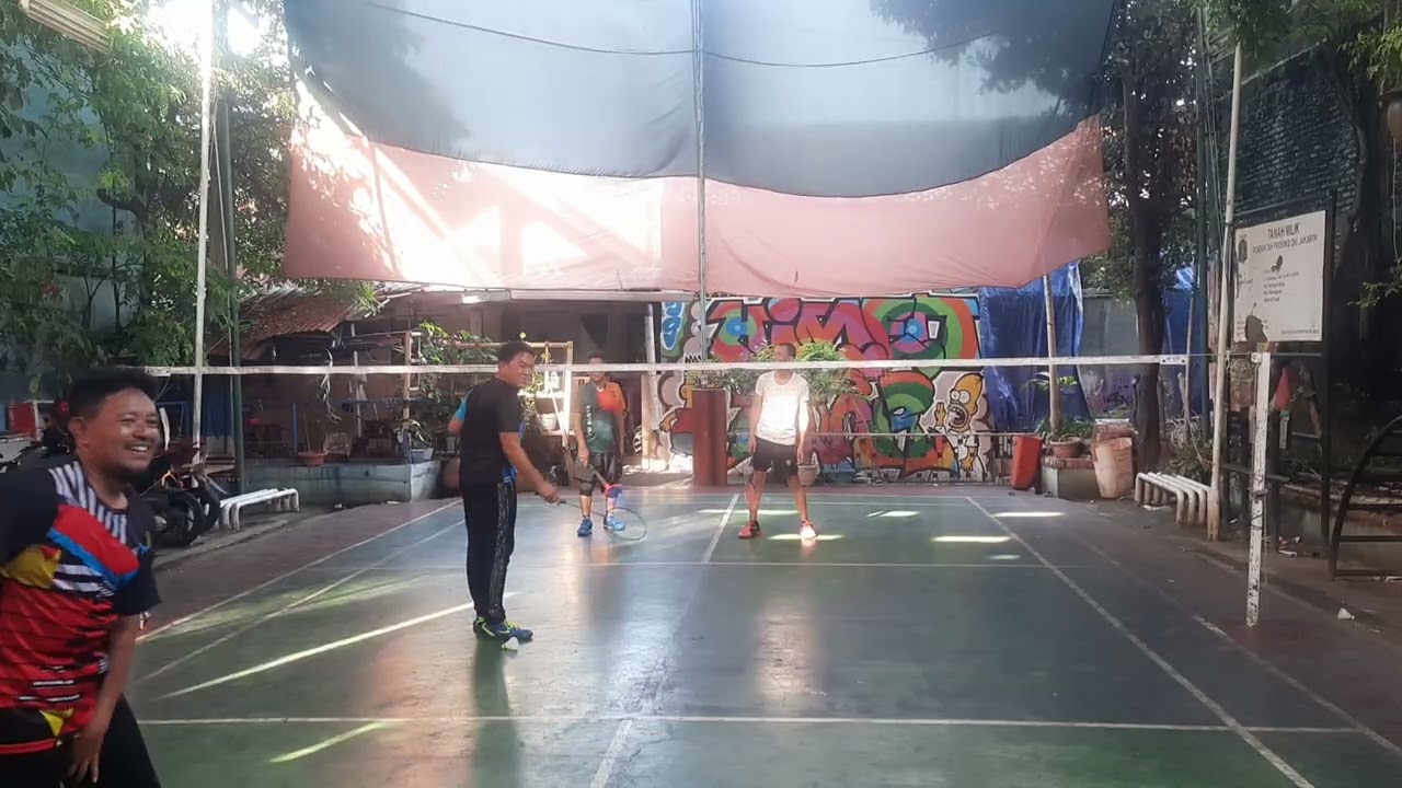 Pertandingan seru di pagi hari