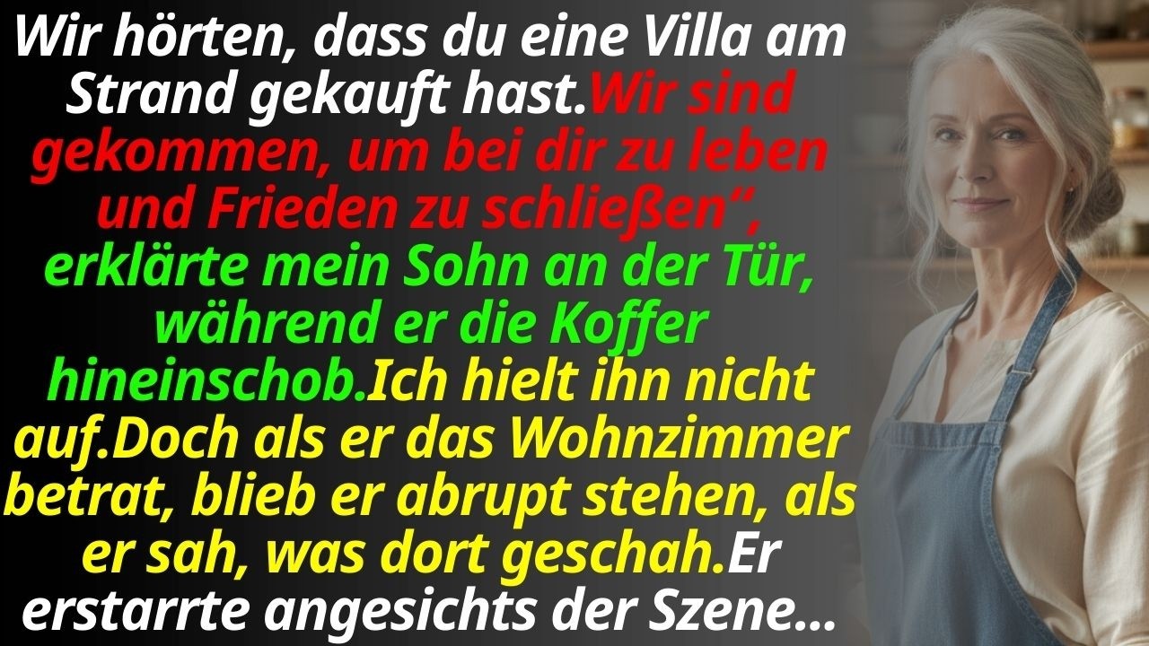 „Wir ziehen ein“, sagte mein Sohn – Er drang in mein Strandhaus ein… dann erstarrte er