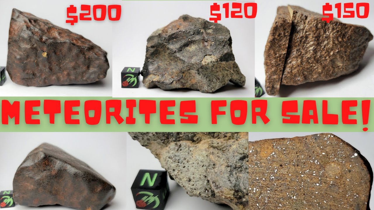 Meteorites for Sale Unclassified - Buy Real Meteorites from Space! Three NWA Chondrite Meteorites