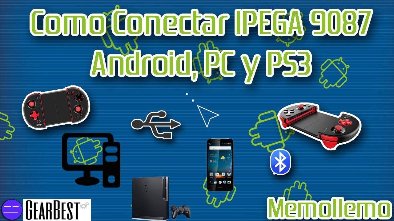 Como Conectar IPEGA-PG 9087 | Android PC PS3 |