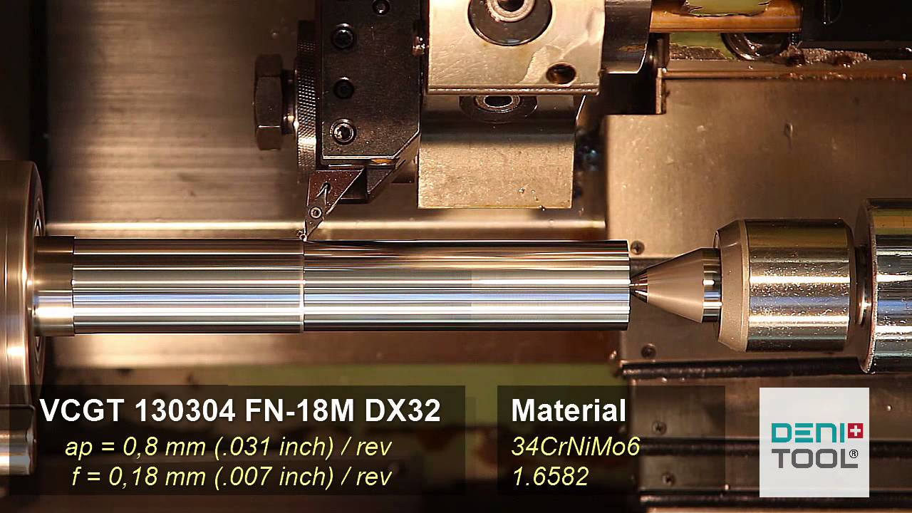 VCGT 130304 FN 18M (Cutting Speed ~ 220 m/min Surface Finish: 3,2 &mu;m)