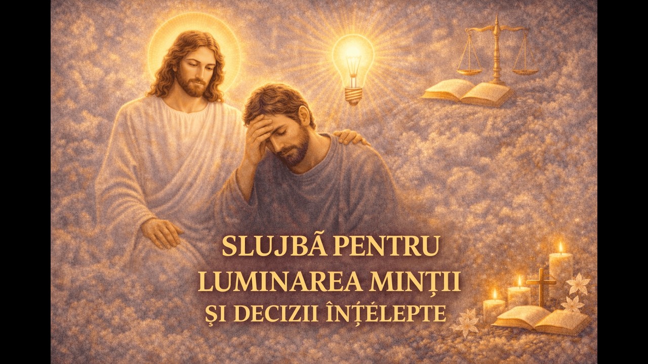 SLUJBĂ pentru LUMINAREA MINȚII și DECIZII ÎNȚELEPTE 🕊️ Rugăciuni pentru claritate, pace și direcție