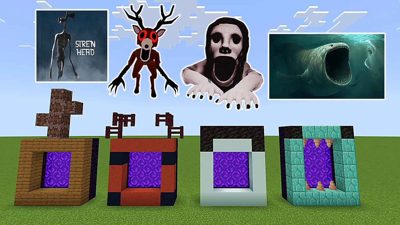 Never Make A Portal To Siren Head Petapeta The Bloop And 99 Night in the forest In Minecraft