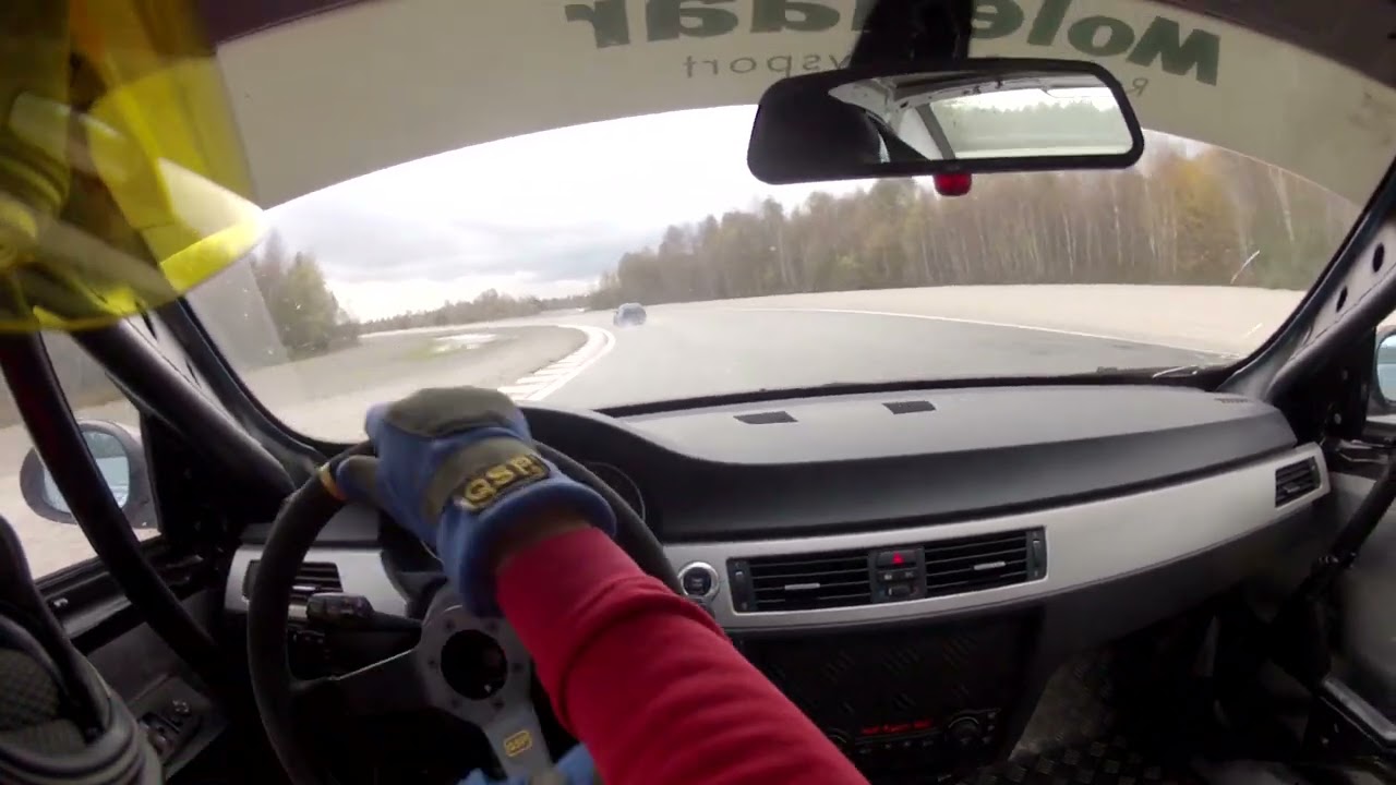 BMW E90 330i Driftdagen ATP Papenburg drifting full lap onboard