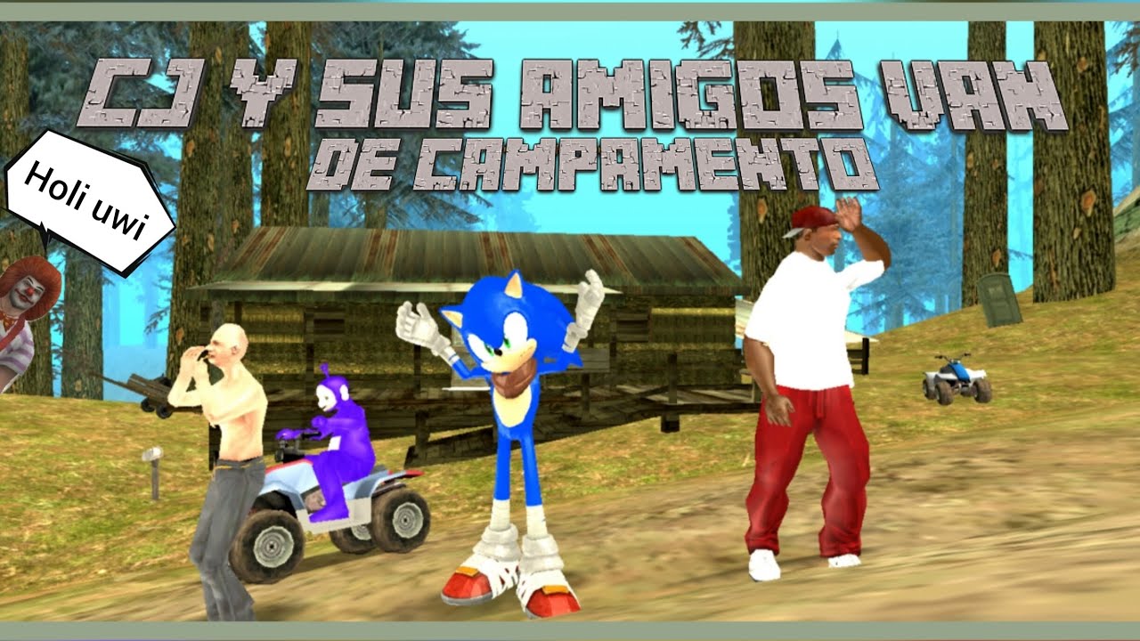 Cj y sus amigos van de campamento 🏕️| Gta San Andreas Loquendo #gta #loquendo2024