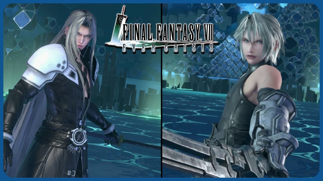 Young Sephiroth vs Sephiroth Boss Fight - Final Fantasy 7 Ever Crisis