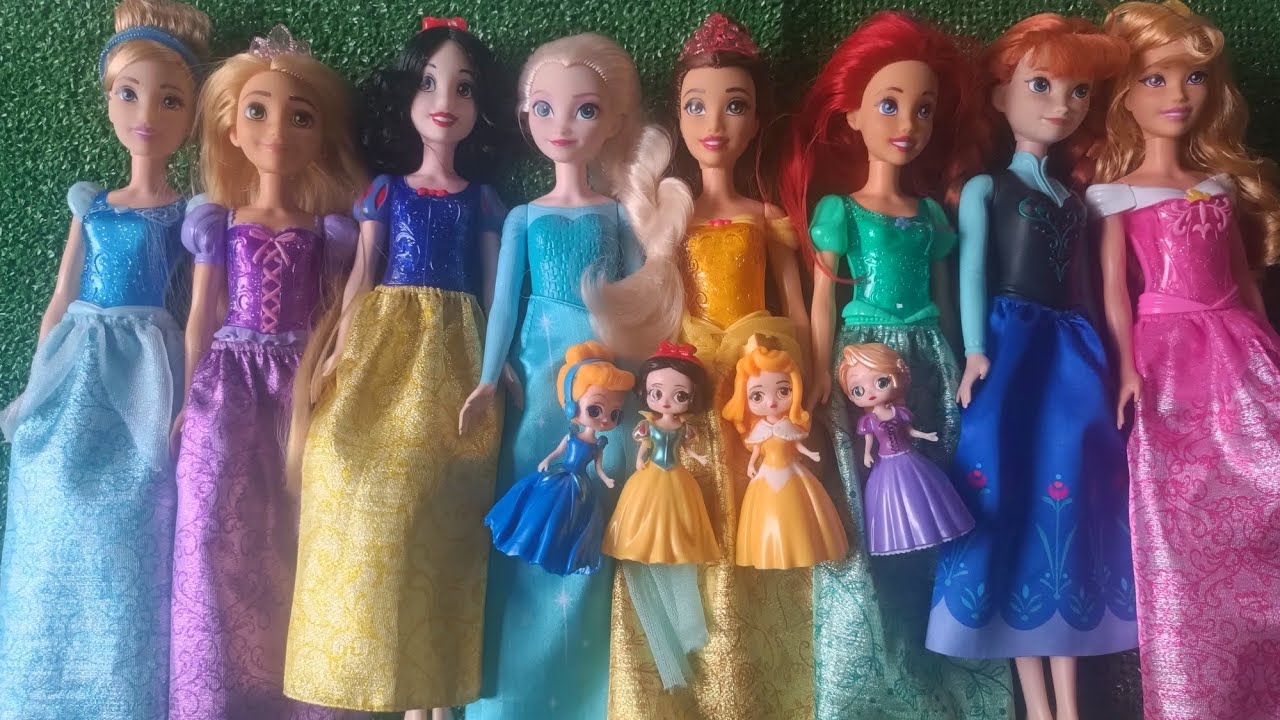 Disney Princess Doll Makeover ~ DIY Miniature Ideas for Barbie   Wig, Dress, Faceup, and More! DIY 