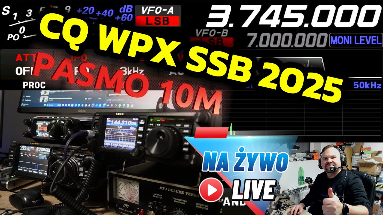 #LIVE 92 CQ WPX SSB CONTEST 2025 Pasmo 10M 29 Marzec 2025