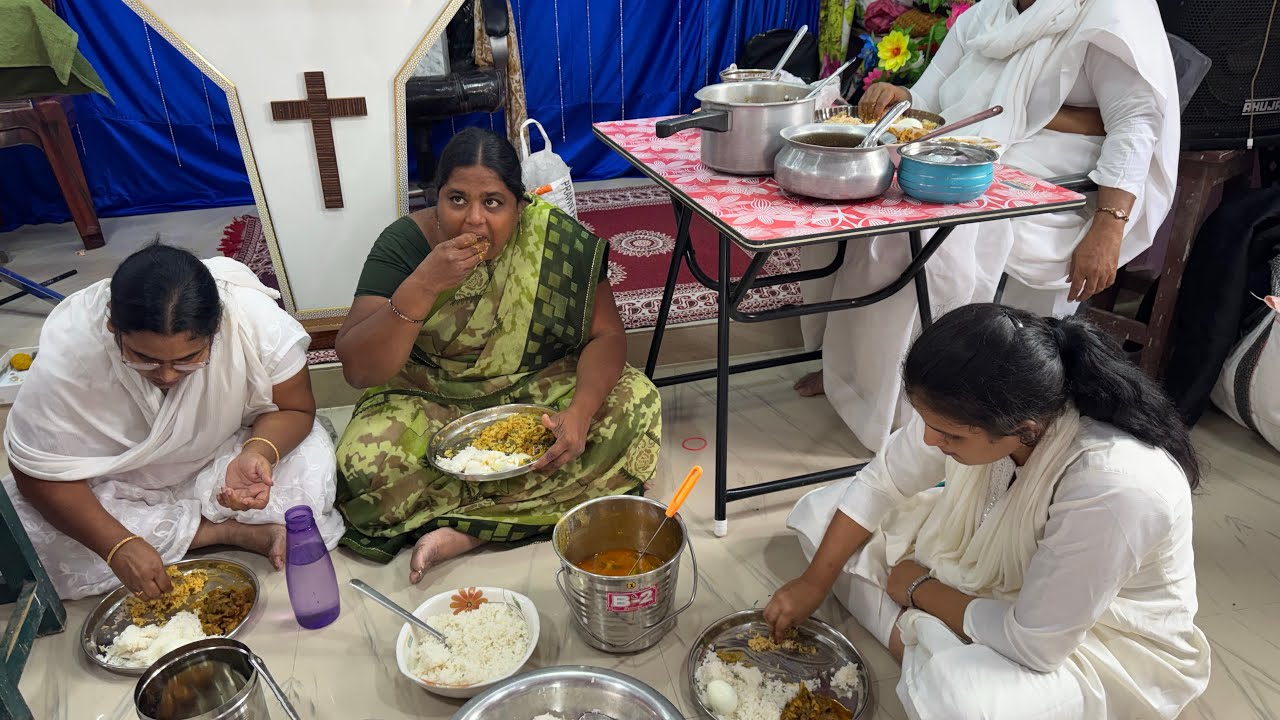 బలరాధన రోజు గుడివాడ చర్చ్ లో వంటలు చేశాను చికెన్ కూర సాంబార్ అన్నం పచ్చడి 🙏