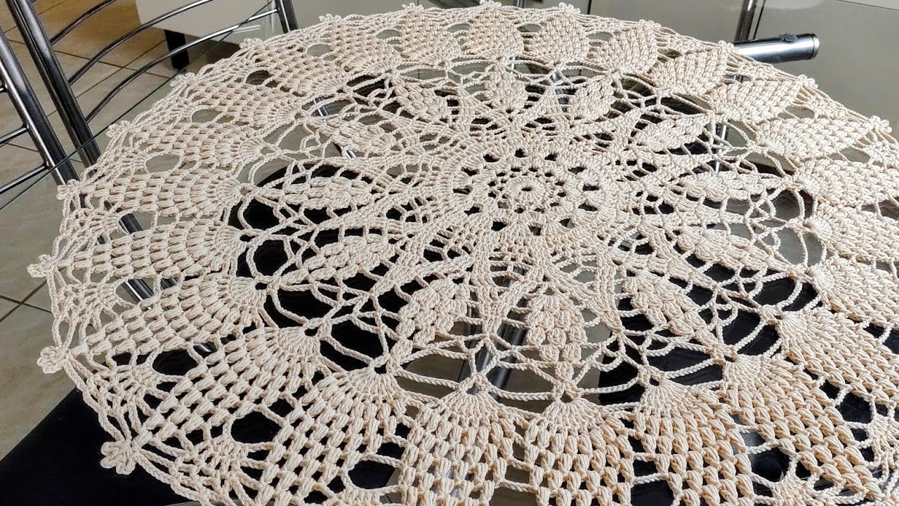 Toalha de croch&ecirc; para mesa redonda &bull; MARAVILHOSA &bull; | Centro de mesa | #crochet #&ouml;rg&uuml;