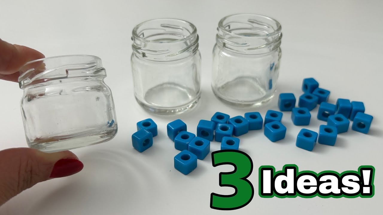 Look What I Did With Tiny Glass Jars! 3 Super Recycling Ideas!