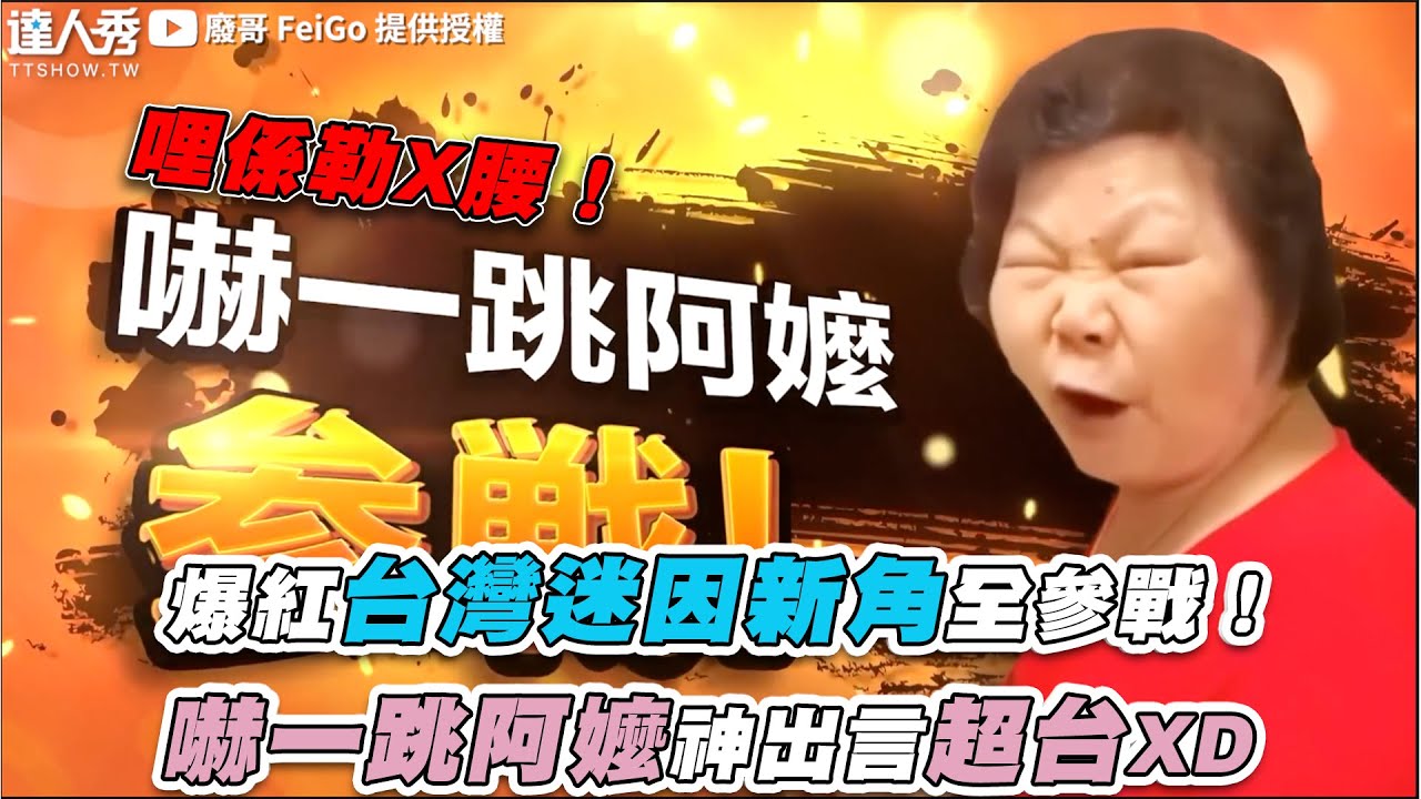 【爆紅台灣迷因新角全參戰！嚇一跳阿嬤神出言超台XD】｜@Fei_Go