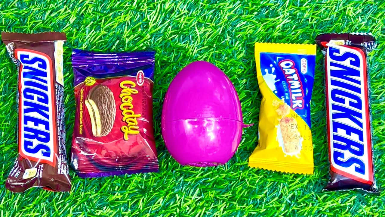 Satisfying Video Asmr Unboxing GIANT Sweets Chocolate and Rainbow Lollipops with Cutting Candy Asmr.