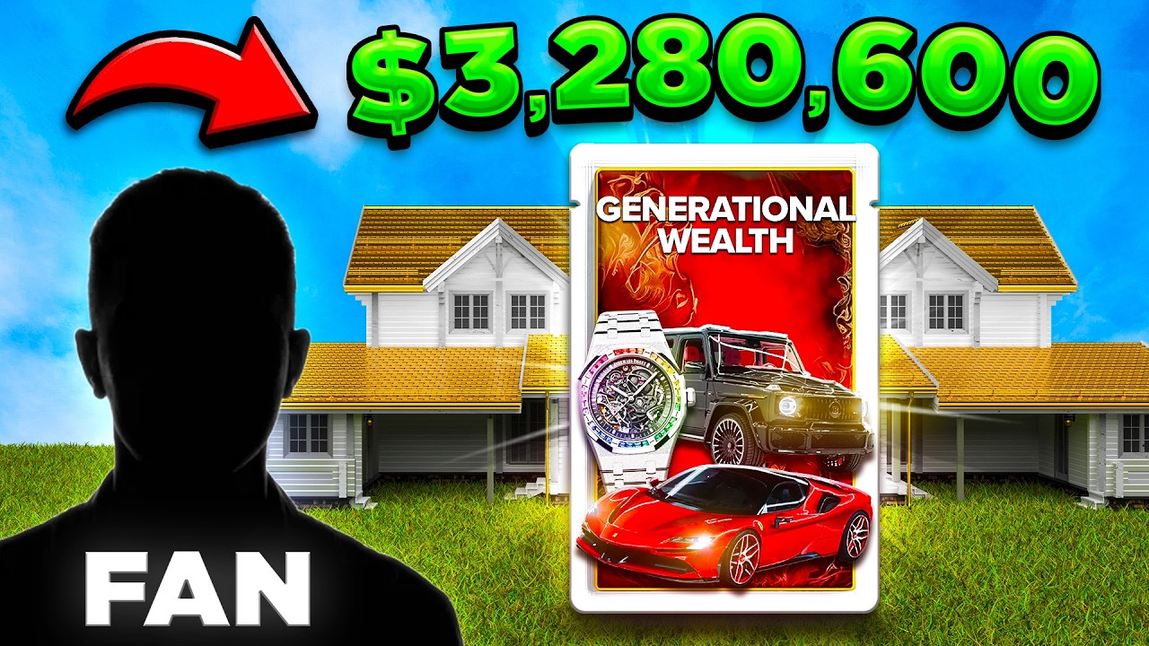 i let a FAN SPEND my $250,000 balance... he went ALL IN!