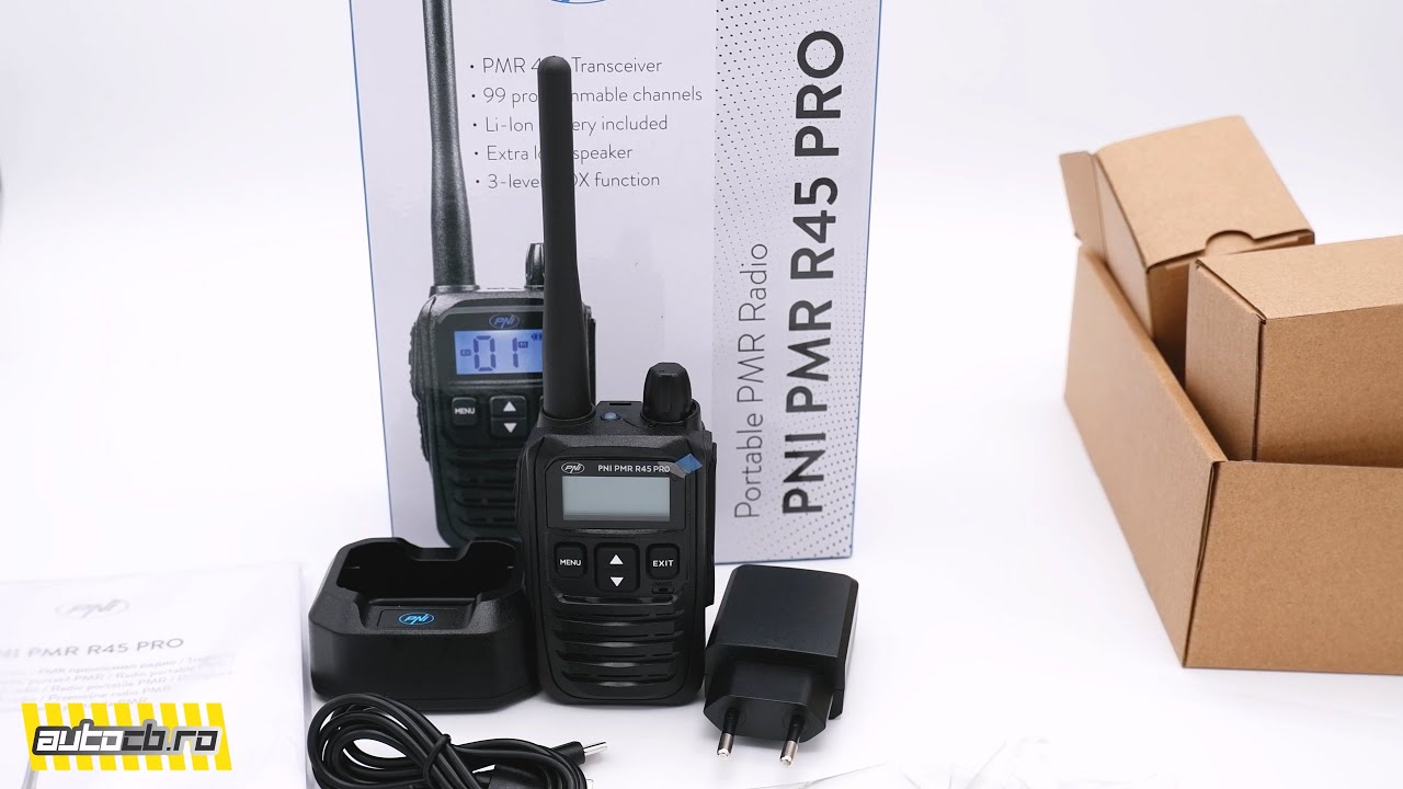 Noua Statie Radio Portabila PMR PNI R45 PRO. Unboxing, Test