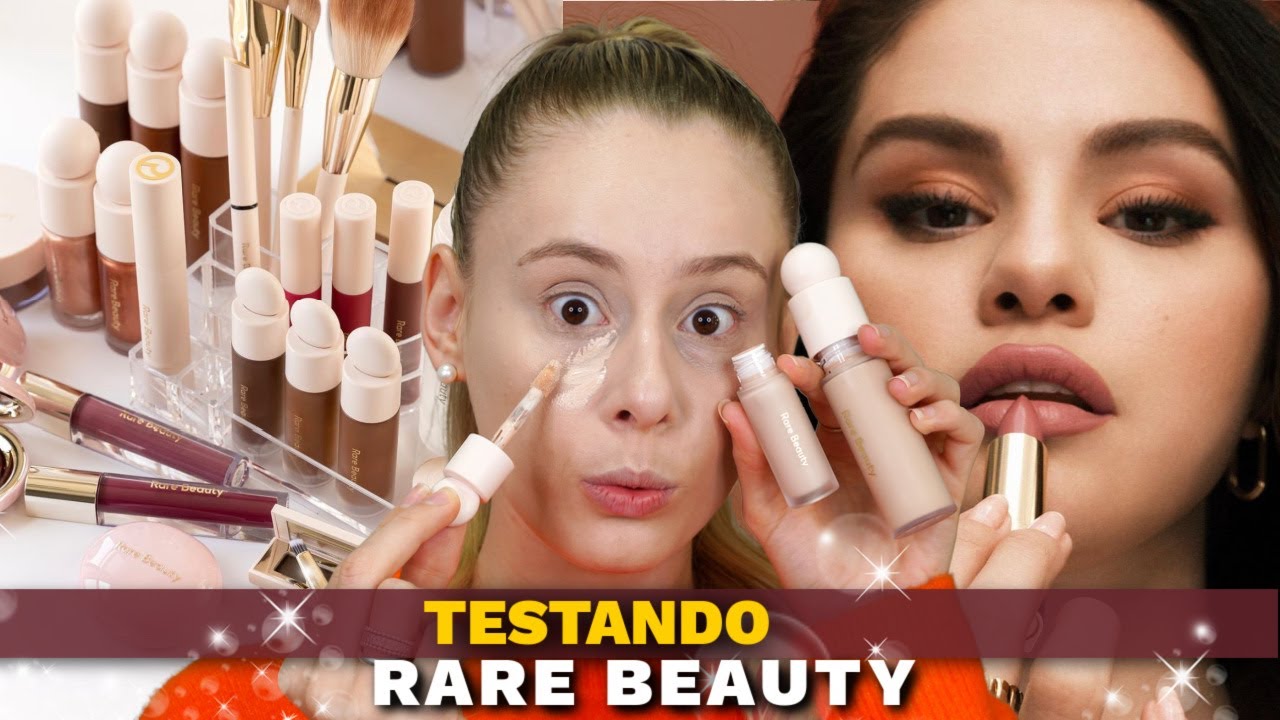 TESTANDO as MAKES da SELENA GOMEZ *RARE BEAUTY*