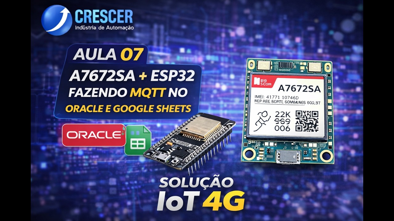 PROJETO P/ BAIXAR: ESP32 + MQTT + GOOGLE SHEETS + 4G | com SIMCOM A7672SA | ALTERNATIVA AO SIM800