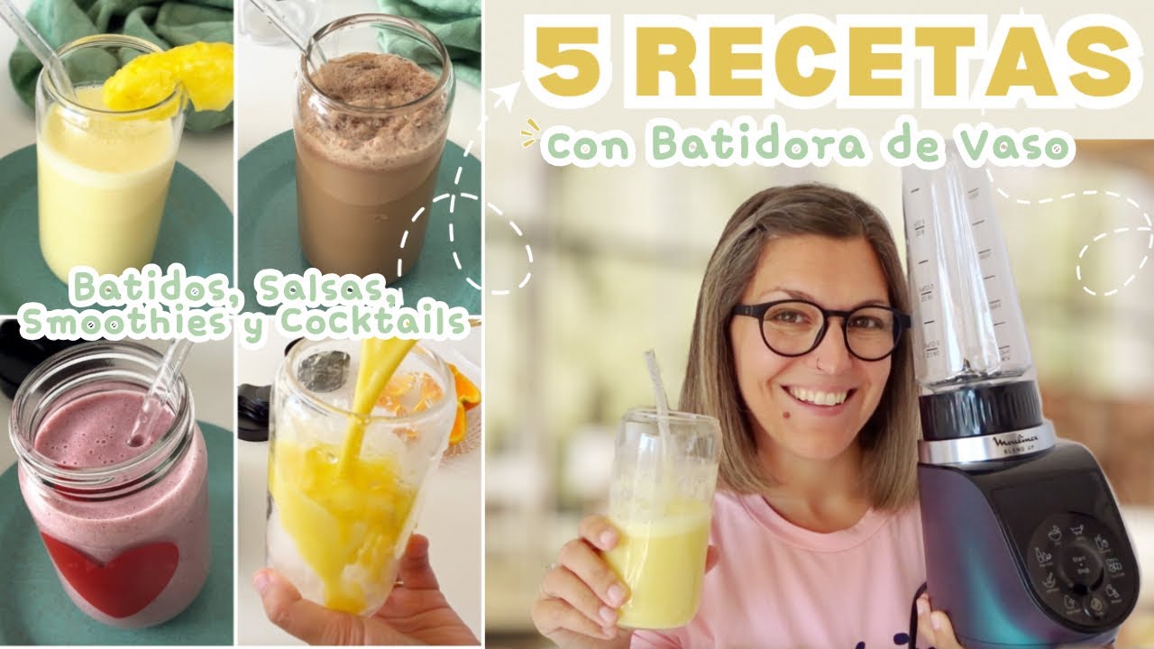 5 Recetas con BATIDORA de VASO  MOULINEX Blend Up Review*