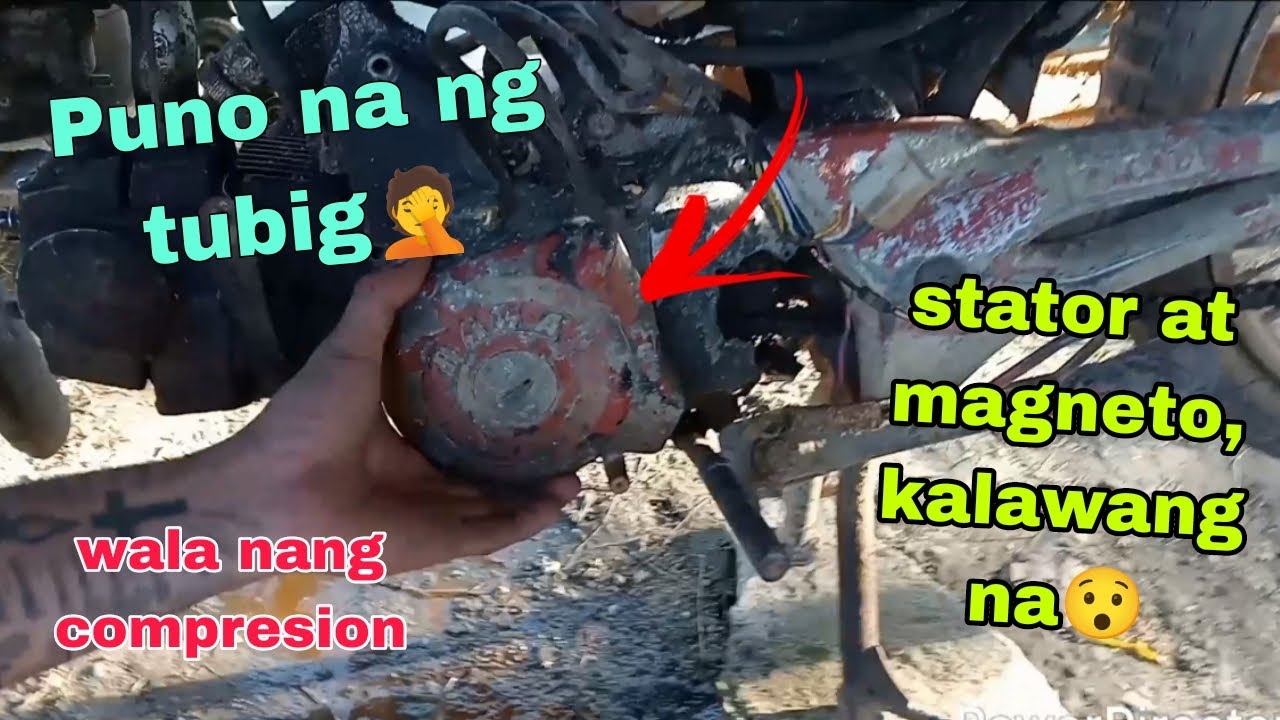 Vlog29:walang compresion🤦kalawang na ung stator at magneto